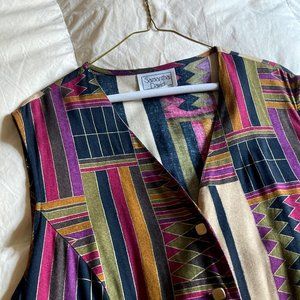 SOLD // 90s Vintage Geometric Print Vest